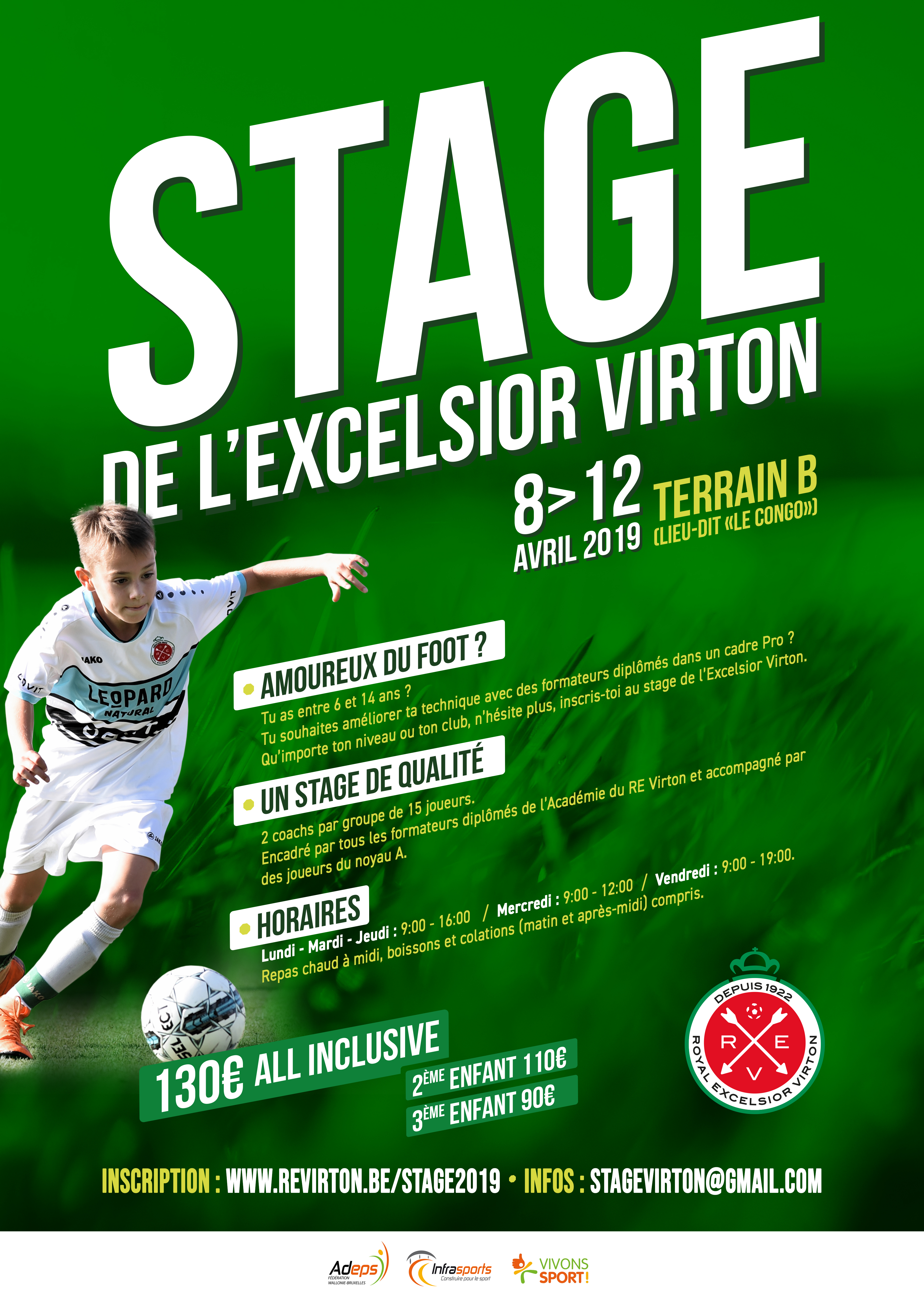 Stage paques affiche